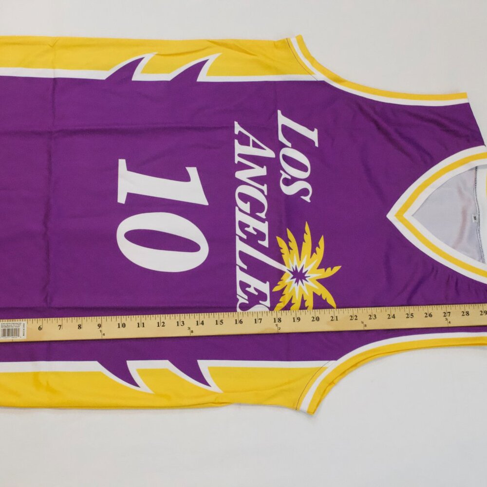 NEW Men's Los Angeles Sparks Kelsey Plum #10 Purple Home Jersey Size Medium - Picture 4 of 7